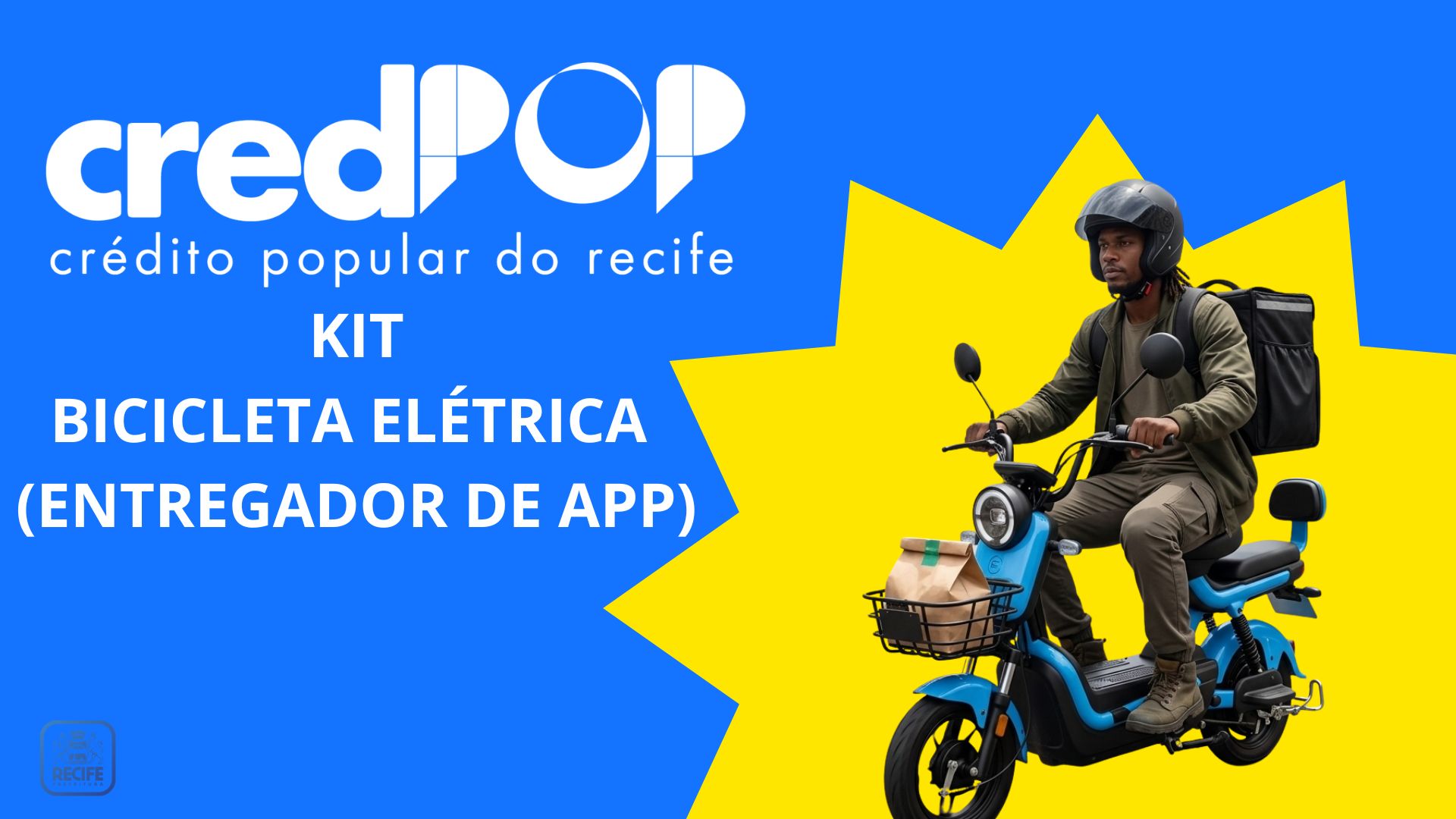KIT BICICLETA ELÉTRICA (ENTREGADOR DE APP)